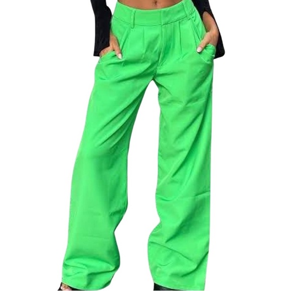 Tiger Mist Cosette Lime Green Trousers - Picture 2 of 3